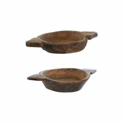 Trays - ANTIQUE TEAK WOOD TRAY 2 ASSORTMENT - ITEM HOME BY ITEM INTERNATIONAL