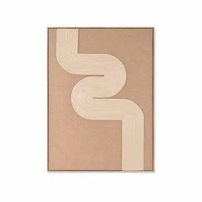 Paintings - MODERN 3D JUTE AND FOAM FRAME - ITEM HOME BY ITEM INTERNATIONAL