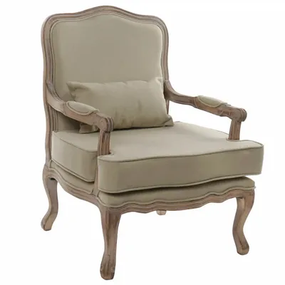 Fauteuils - FAUTEUIL EN BOIS ET TOILE AVEC COUSSIN - ITEM HOME BY ITEM INTERNATIONAL