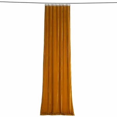 Rideaux et voilages - FORTUNA Rideau en velours de soie 110x300 cm TABAC - EN FIL D'INDIENNE...