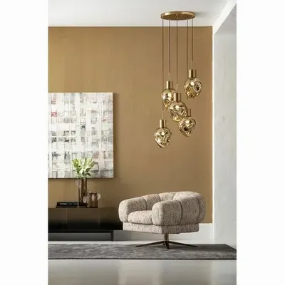 Hanging lights - Pendant Lamp Supernova Amber Cinque Ø50cm - KARE DESIGN