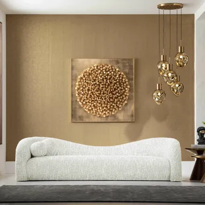 Autres décorations murales - Objet mural Mikado Or 120x120cm - KARE DESIGN