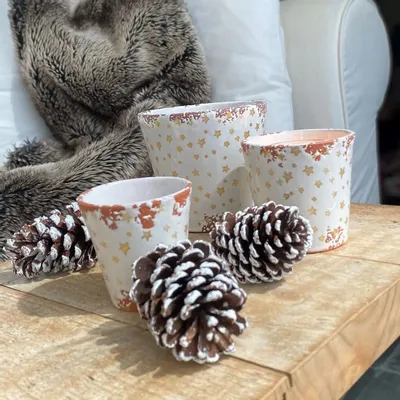 Candles - Christmas star ceramic scented candle size S - WAX DESIGN - BARCELONA