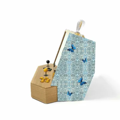 Objets de décoration - SENSEI V2F : borne d'arcade en bois, 5000 jeux Morpho Chapel rétro - MAISON ROSHI - LUXURY ENTERTAINMENT CABINETS