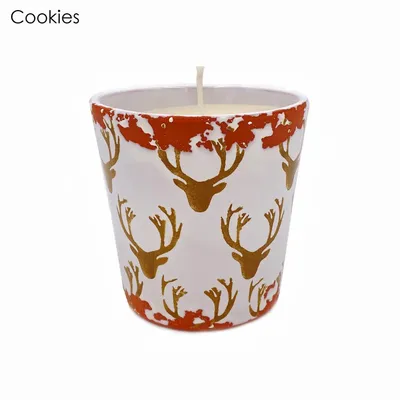Candles - Christmas deer ceramic scented candle size M - WAX DESIGN - BARCELONA