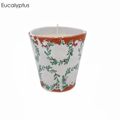 Candles - Christmas wreath ceramic scented candle size S - WAX DESIGN - BARCELONA
