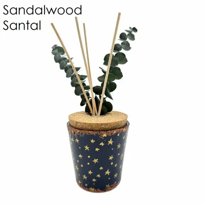 Scent diffusers - Christmas ceramic fragrance reed diffuser Winter star 150ML - WAX DESIGN - BARCELONA