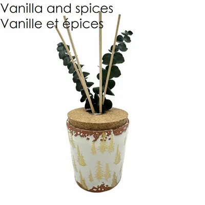 Scent diffusers - Christmas ceramic fragrance reed diffuser Christmas tree 150ML - WAX DESIGN - BARCELONA