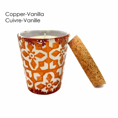 Candles - Metalic style Mosaic ceramic scented candle size S - WAX DESIGN - BARCELONA