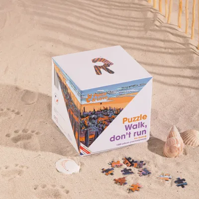 Wall panels - 1000 piece puzzle - Walk Don't Run - PIECE & LOVE