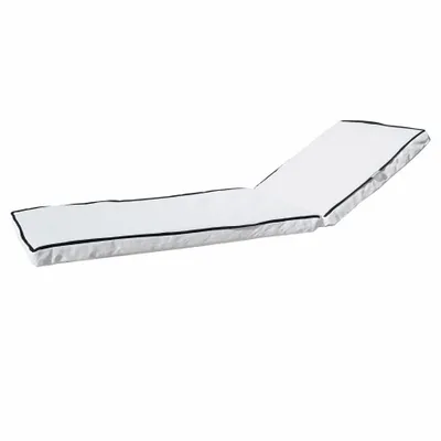 Equipements espace extérieur - Matelas extérieur pour transat - déhoussable blanc passpoile - MX HOME