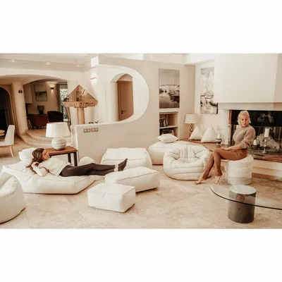 Accessoires de déco extérieure - Coussin carré en bouclette - MX HOME