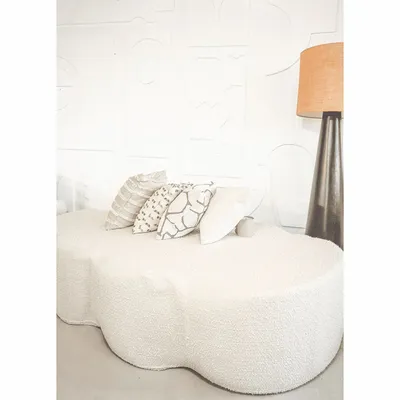 Lawn sofas   - Cloud sofa with removable curly wool cover - MX HOME
