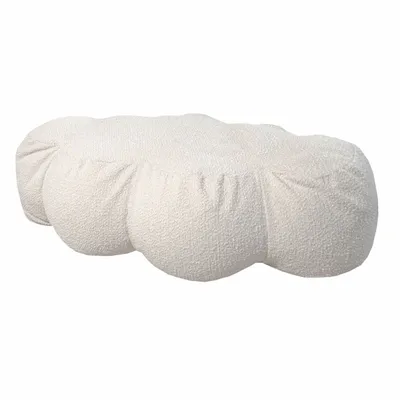 Lawn chairs - Cloud pouf with removable curly wool cover - MX HOME