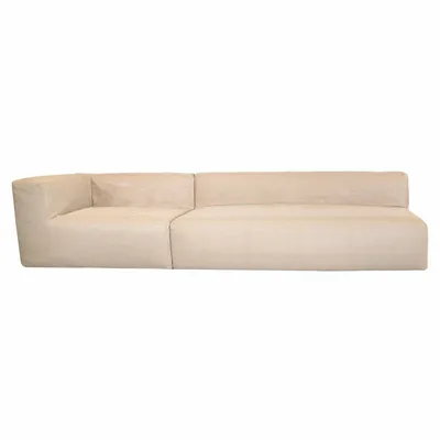 Lawn sofas   - Modular sofa - Removable 4/5 seater cover - Raffia effect - Outdoor - MX HOME