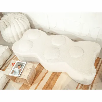 Lawn sofas   - Teddy bear sofa with removable curly wool cover - MX HOME