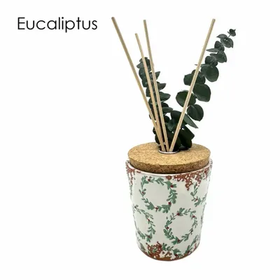 Scent diffusers - Christmas ceramic fragance reed diffuser wreath150ML - WAX DESIGN - BARCELONA