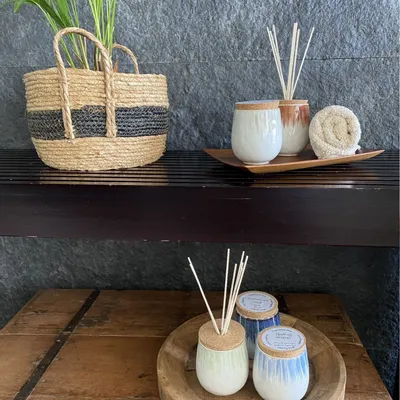 Bougies - Bougie parfumée en céramique de la collection Spa taille M - WAX DESIGN - BARCELONA