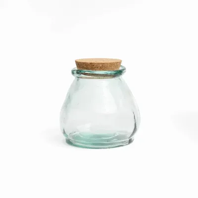 Boîtes de conservation - Le Pot en Verre Belly - Bleu - S - BAZAR BIZAR LIVING