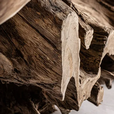 Coffee tables - Coffee table in brown suar wood 200x110x52 cm - VICAL