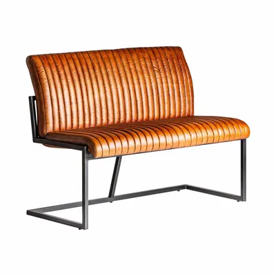 Autres tables  - Sofa en fer marron 124x62x92 cm - VICAL