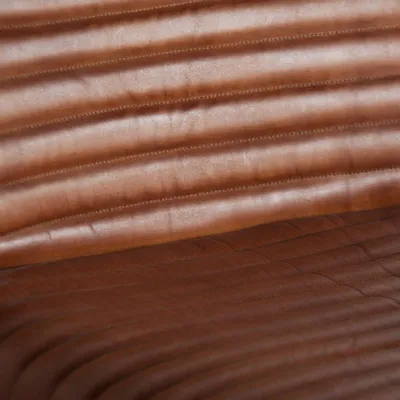 Armchairs - Brown leather armchair 59x81x72 cm - VICAL