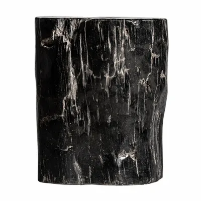 Autres tables  - Table basse en bois pétrifié marron 30x26x38 cm - VICAL