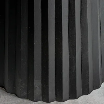 Dining Tables - Living room table in black mango wood 122x122x77 cm - VICAL