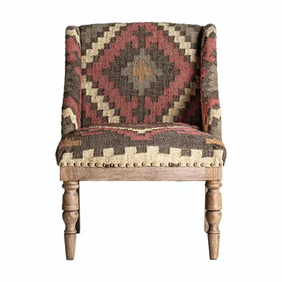 Fauteuils - Fauteuil en bois de mangue marron 64x71x76 cm - VICAL