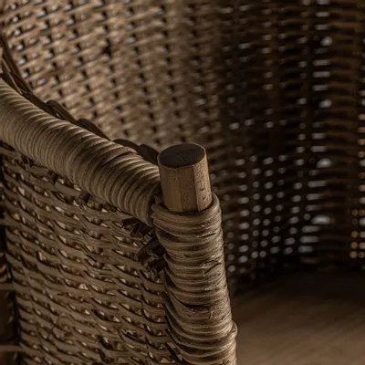 Chairs - Brown fir wood chair 61x53x85 cm - VICAL