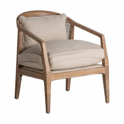 Fauteuils - Fauteuil en bois de frêne nounces marron 65x74x78 cm - VICAL