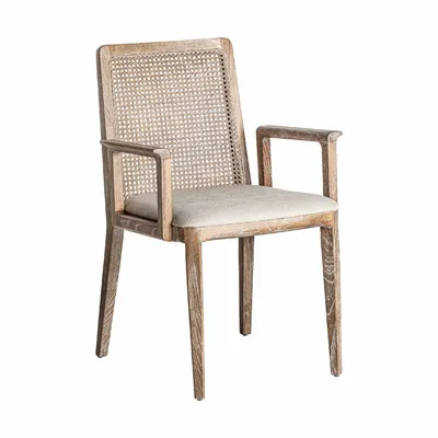 Chairs - Off-white ash wood chair 57x60x86 cm - VICAL