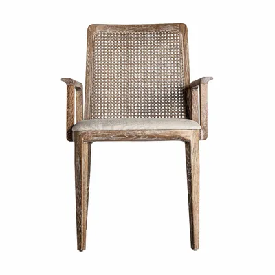 Chairs - Off-white ash wood chair 57x60x86 cm - VICAL