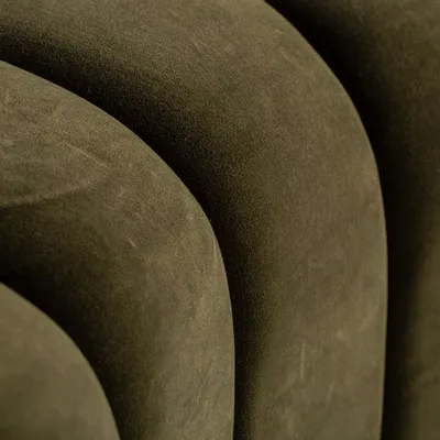 Sofas - Central sofa module in green velvet 120x76x87 cm - VICAL