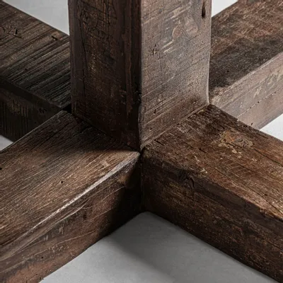 Other tables - Bar table in gray mango wood 70x70x77 cm - VICAL