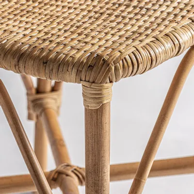 Chairs - Brown rattan chair 47x50x84 cm - VICAL