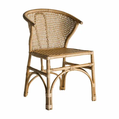 Chairs - Brown rattan chair 53x53x82 cm - VICAL