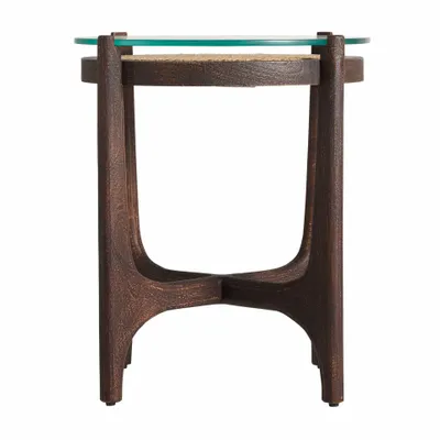 Other tables - Brown mango wood coffee table 46x46x56 cm - VICAL