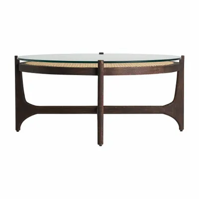 Coffee tables - Brown mango wood coffee table 92x92x41 cm - VICAL