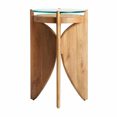 Autres tables  - Table basse en bois de mangue marron 47x47x61 cm - VICAL