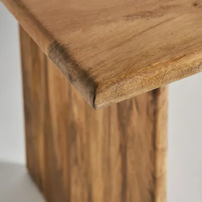 Dining Tables - Brown mango wood living room table 220x100x76 cm - VICAL