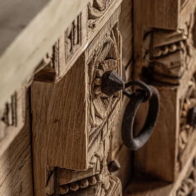 Meubles TV - Meuble tv en bois de mangue marron vieilli en 171x53x63 cm - VICAL