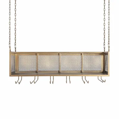 Other tables - Gold iron bar cabinet 80x40x28 cm - VICAL