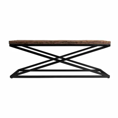 Tables basses - Table basse en bois de teck marron 120x60x40 cm - VICAL