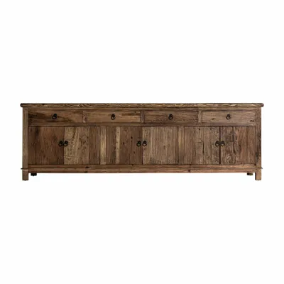 Buffets - Buffet en bois d´orme marron 250x50x80 cm - VICAL