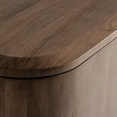 Sideboards - Brown mango wood sideboard 180x40x81 cm - VICAL