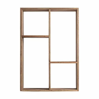 Shelves - Brown railway wooden shelf 100x40x150 cm - VICAL