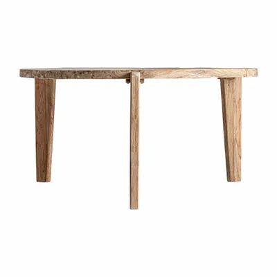 Tables Salle à Manger - Table salon en bois de chemin de fer marron 157x151x76 cm - VICAL