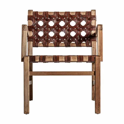 Fauteuils - Fauteuil en bois de teck marron 62x72x74 cm - VICAL