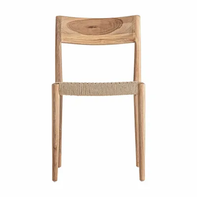 Chaises - Chaise en bois de teck marron 46x54x80 cm - lot de 2 - VICAL
